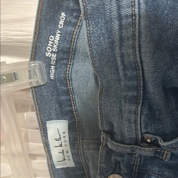 Nicole Miller Blue Straight Leg Jeans Classic Denim - Picture 2 of 4